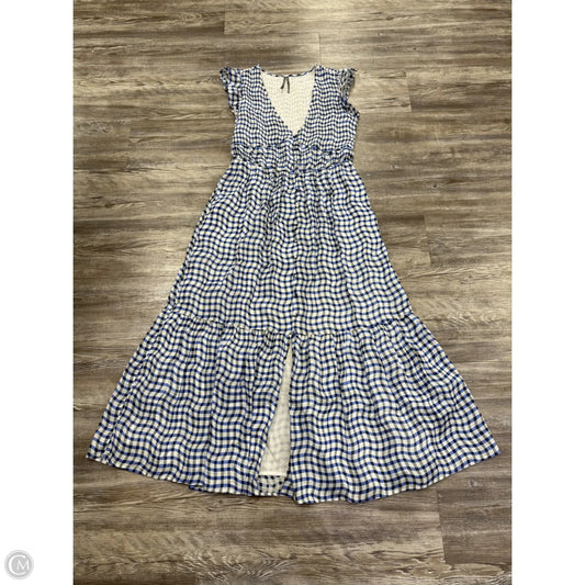 Dress Casual Maxi By Anthropologie In Blue & White, Size: S