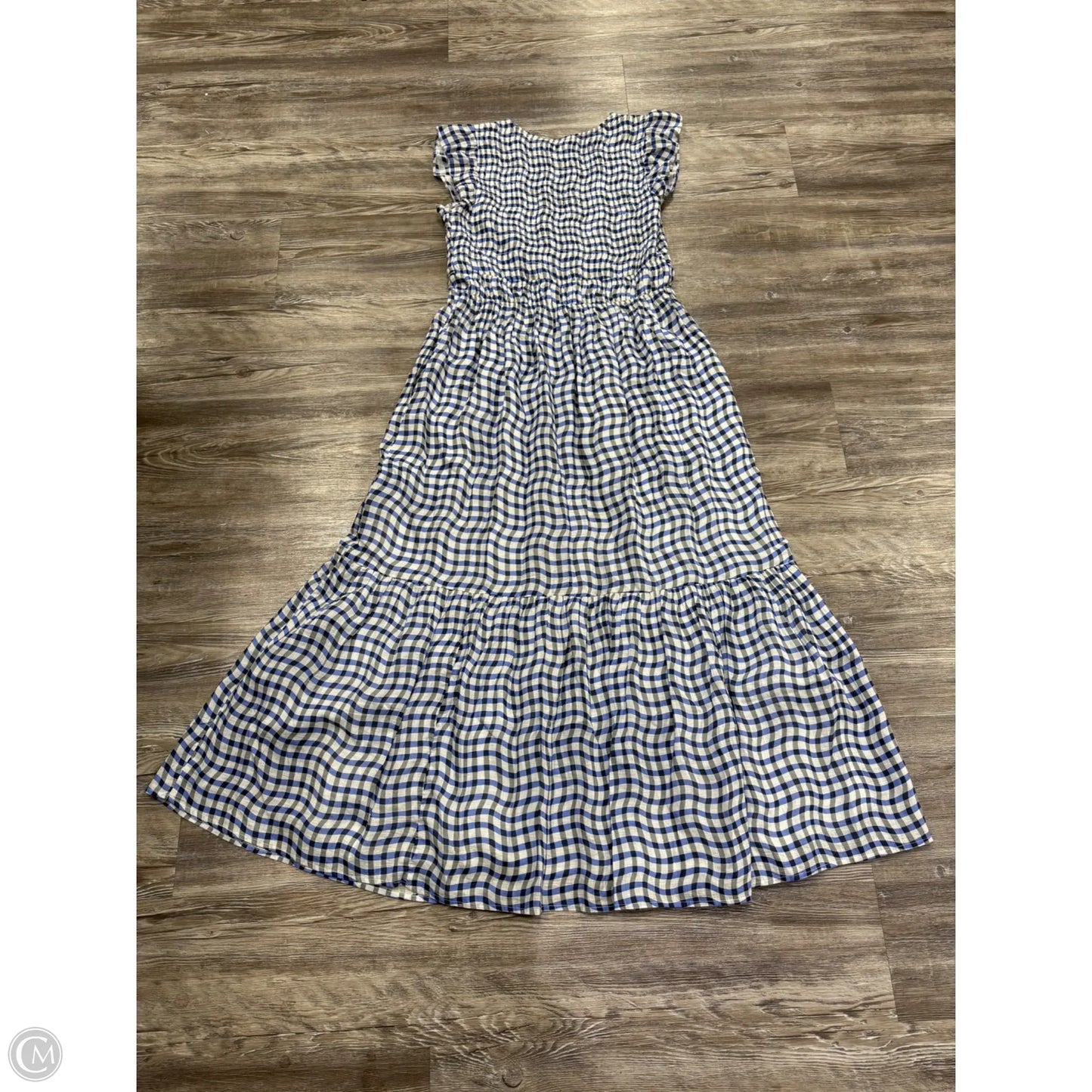 Dress Casual Maxi By Anthropologie In Blue & White, Size: S