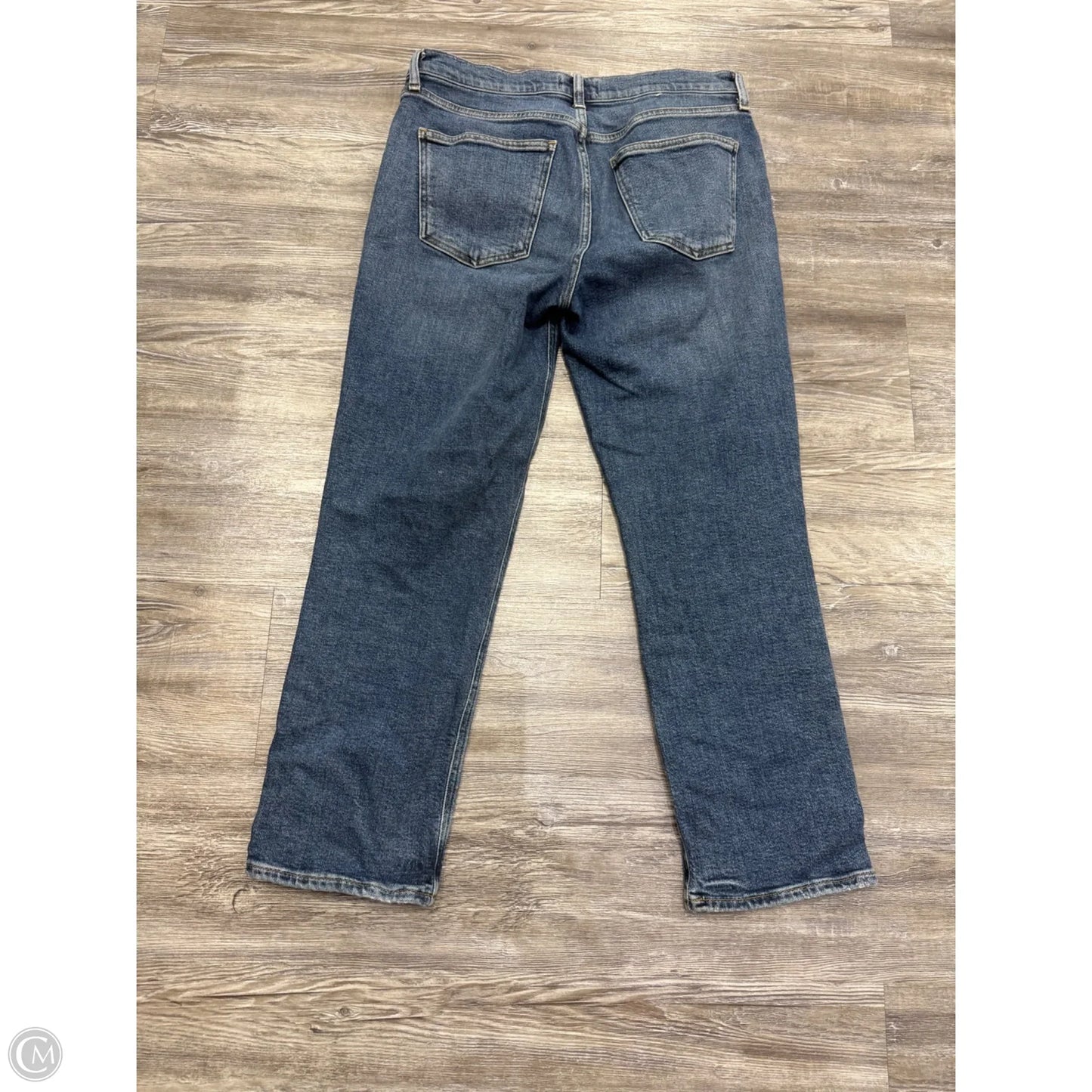 Jeans Straight By Agolde In Blue Denim, Size: 6