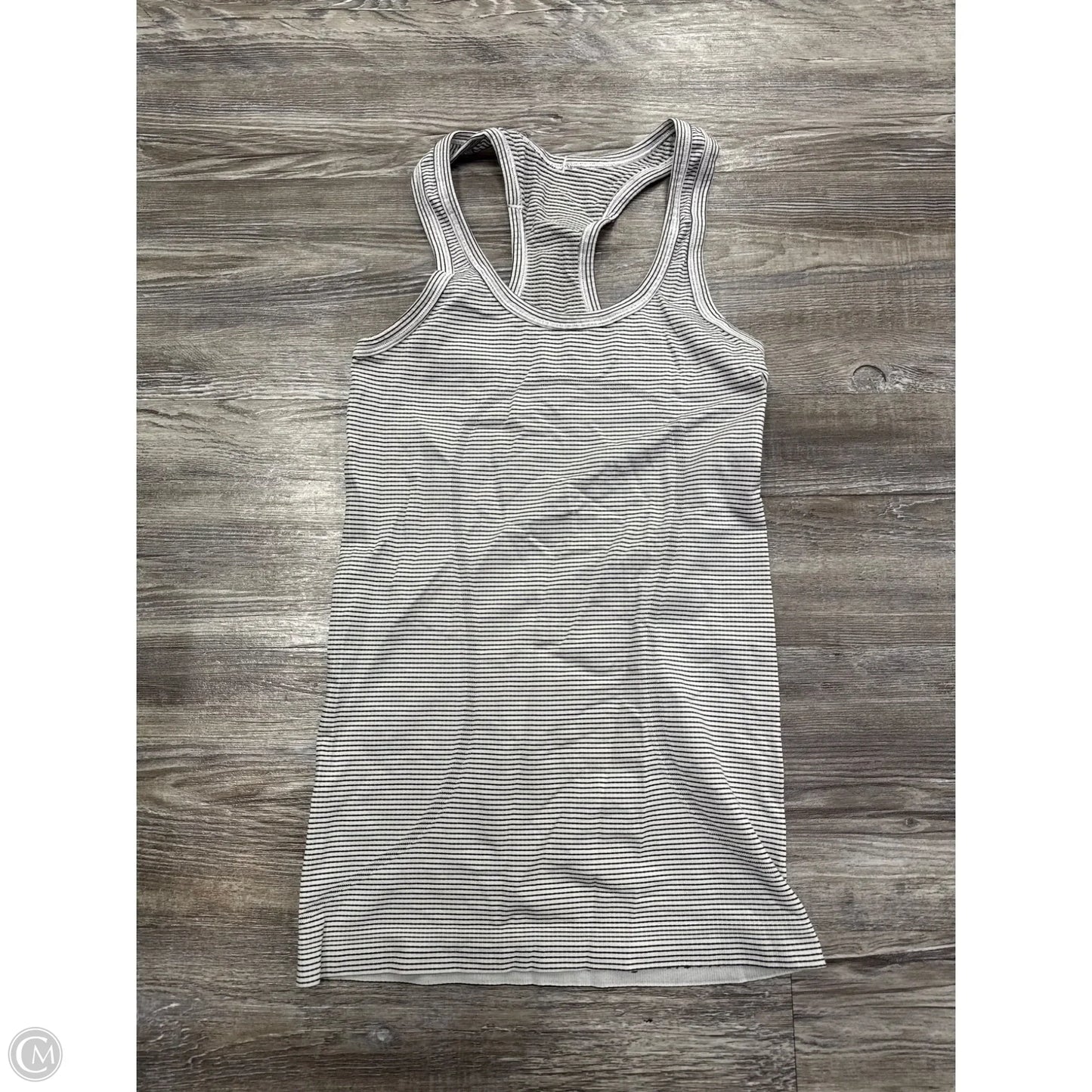 Athletic Tank Top By Lululemon In Black & White, Size: Xs