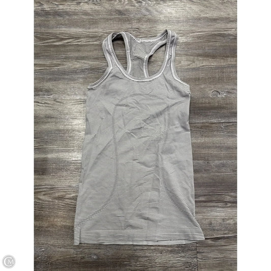 Athletic Tank Top By Lululemon In Black & White, Size: Xs