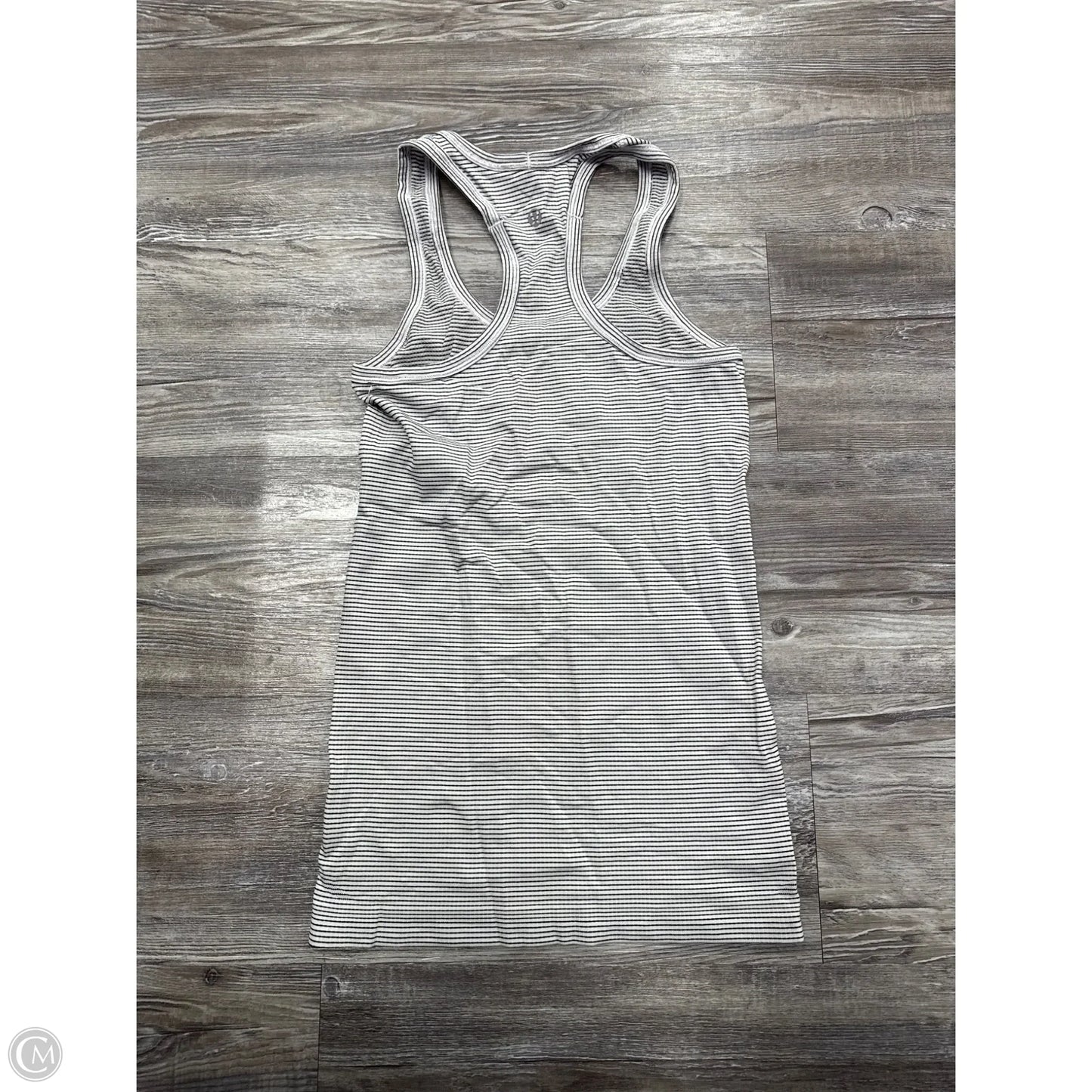 Athletic Tank Top By Lululemon In Black & White, Size: Xs
