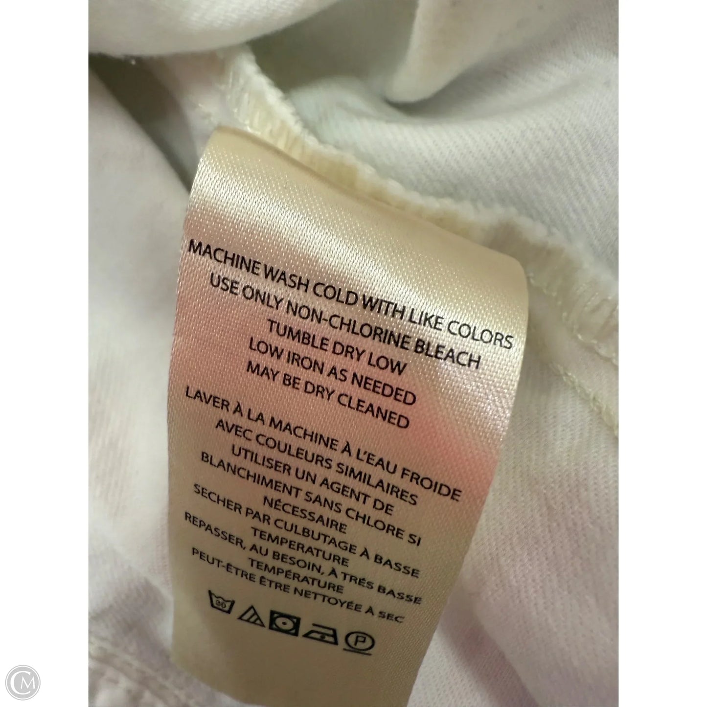 Jacket Denim By Maeve In White Denim, Size: Xxs