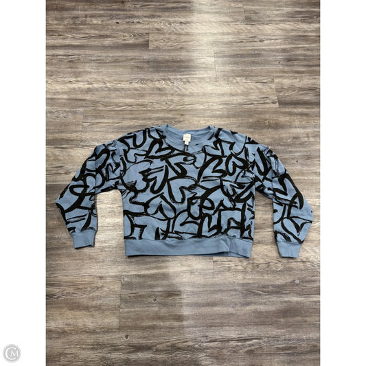 Sweatshirt Crewneck By Maeve In Blue, Size: M