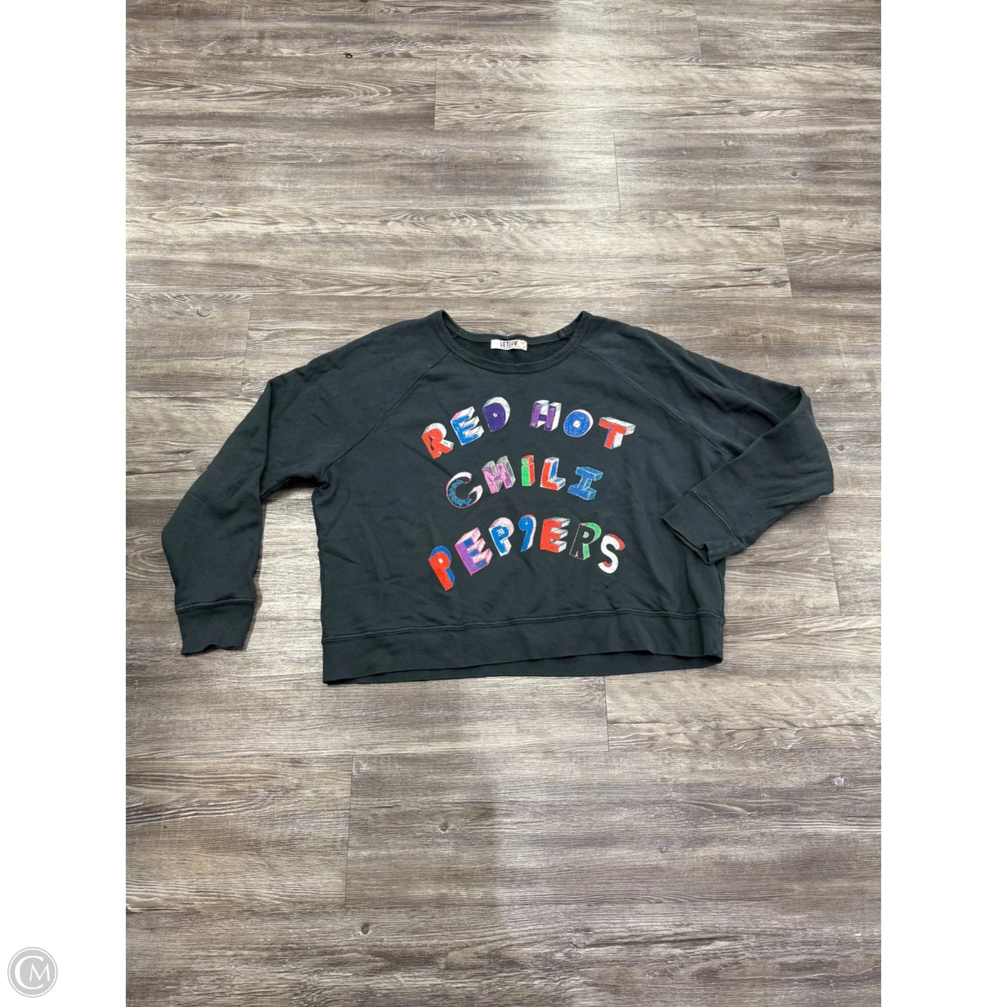 Sweatshirt Crewneck By Anthropologie In Grey, Size: M