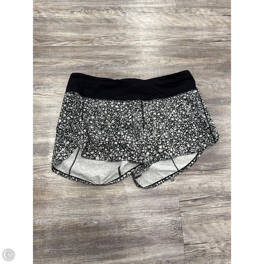 Athletic Shorts By Lululemon In Black & White, Size: 10
