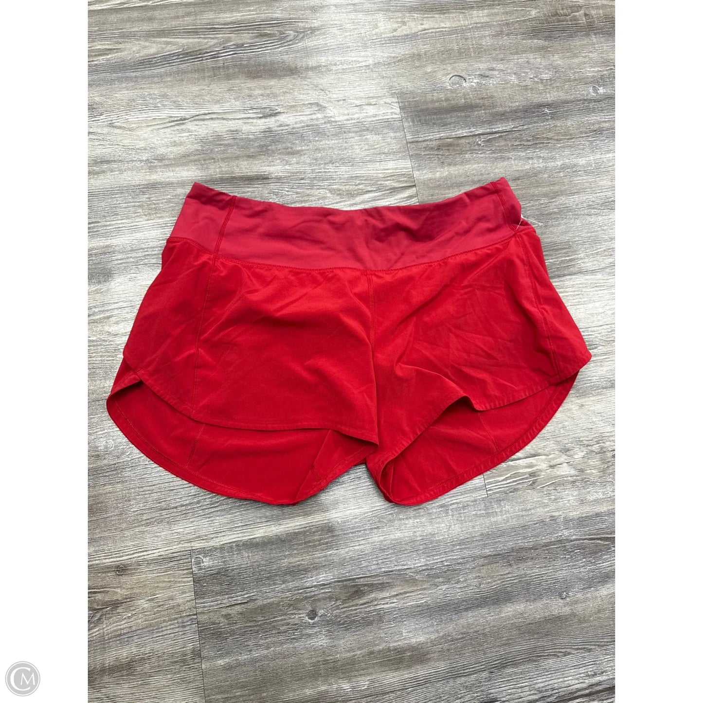 Athletic Shorts By Lululemon In Red, Size: 10