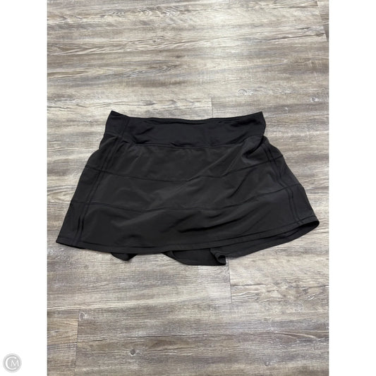 Athletic Skort By Lululemon In Black, Size: 10l