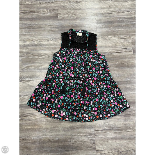 Top Sleeveless Designer By Kate Spade In Floral Print, Size: S