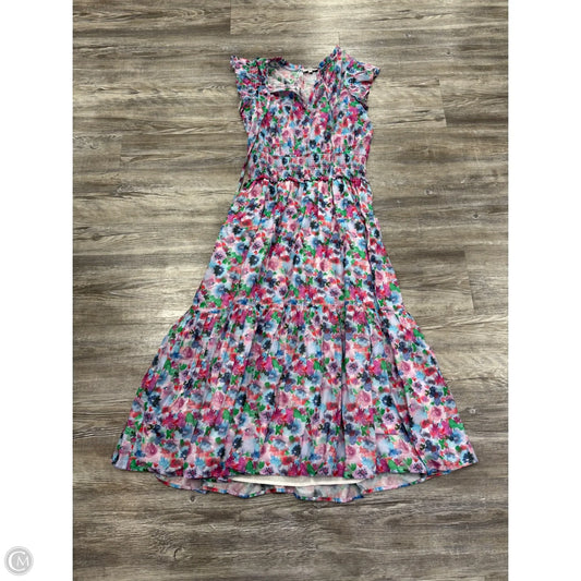 Dress Casual Midi By Rails In Blue & Green, Size: S
