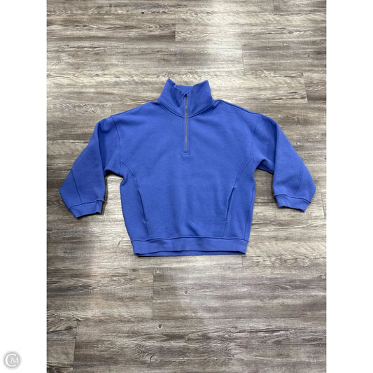 Athletic Sweatshirt Collar By Lululemon In Blue, Size: Xs