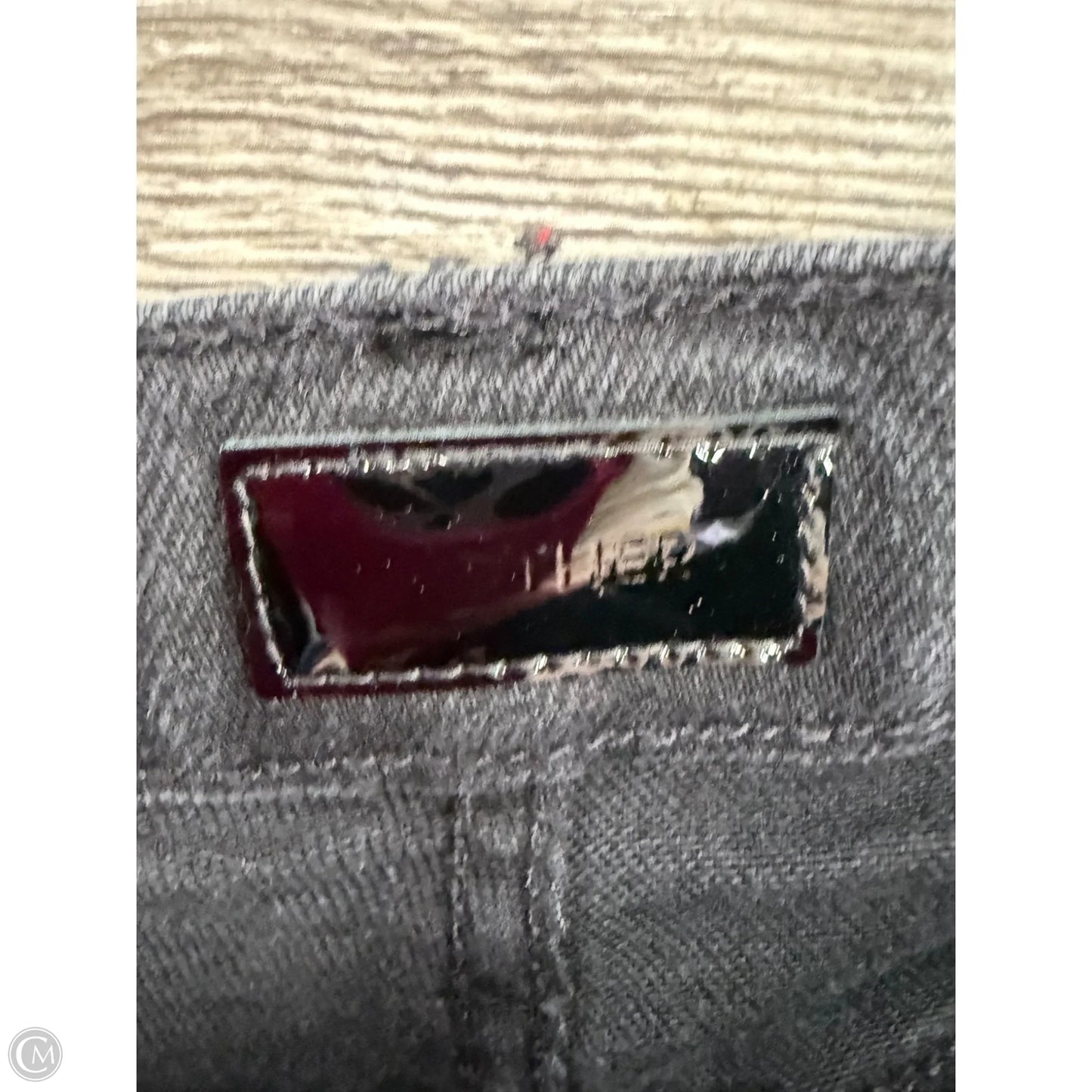 Jeans Cropped By Mother In Black Denim, Size: 0