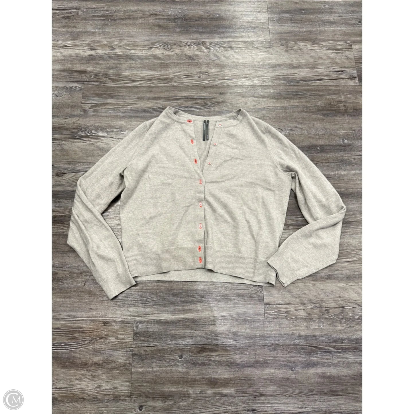 Sweater Cardigan By Anthropologie In Grey, Size: M