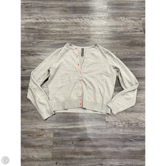 Sweater Cardigan By Anthropologie In Grey, Size: M