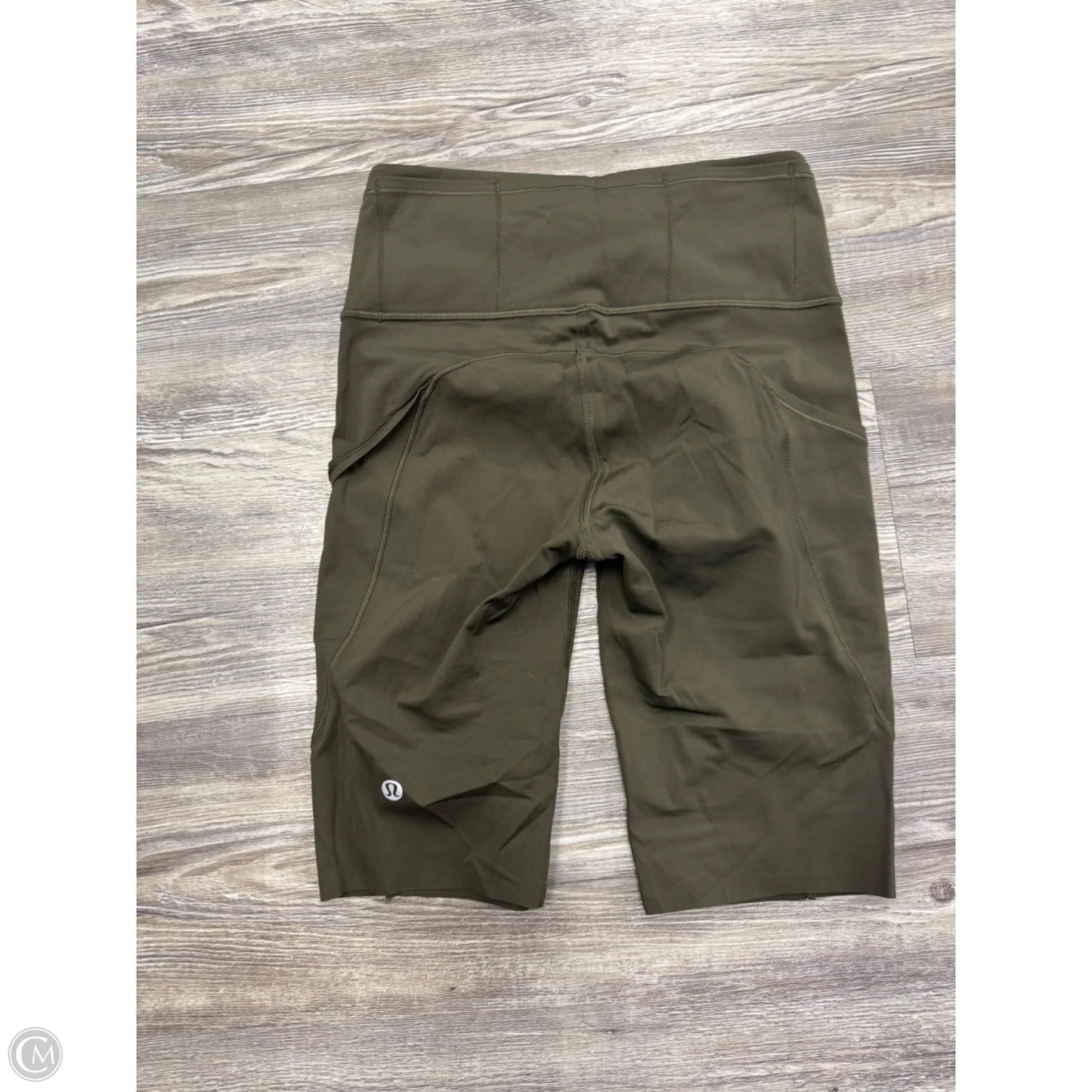 Athletic Shorts By Lululemon In Green, Size: 4