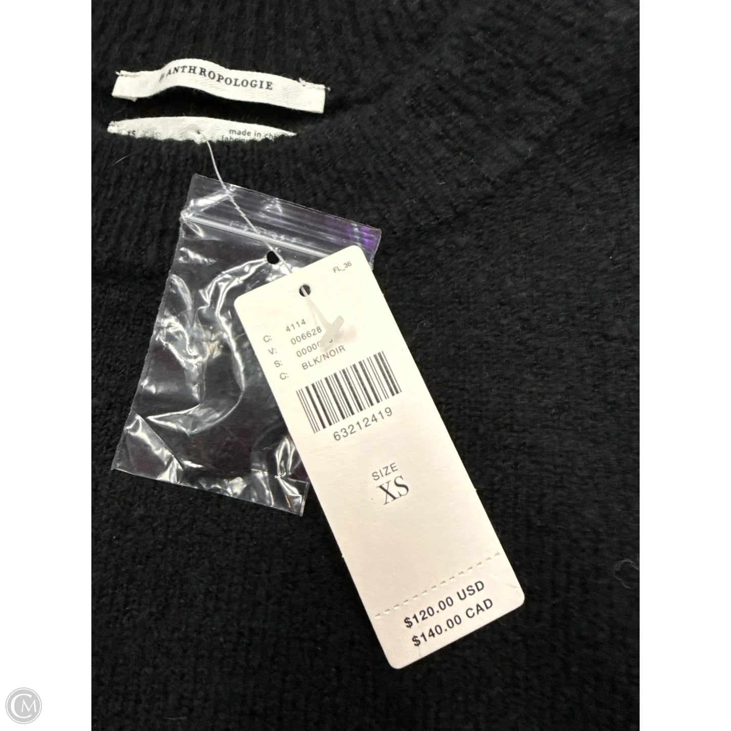 Sweater By Anthropologie In Black, Size: Xs