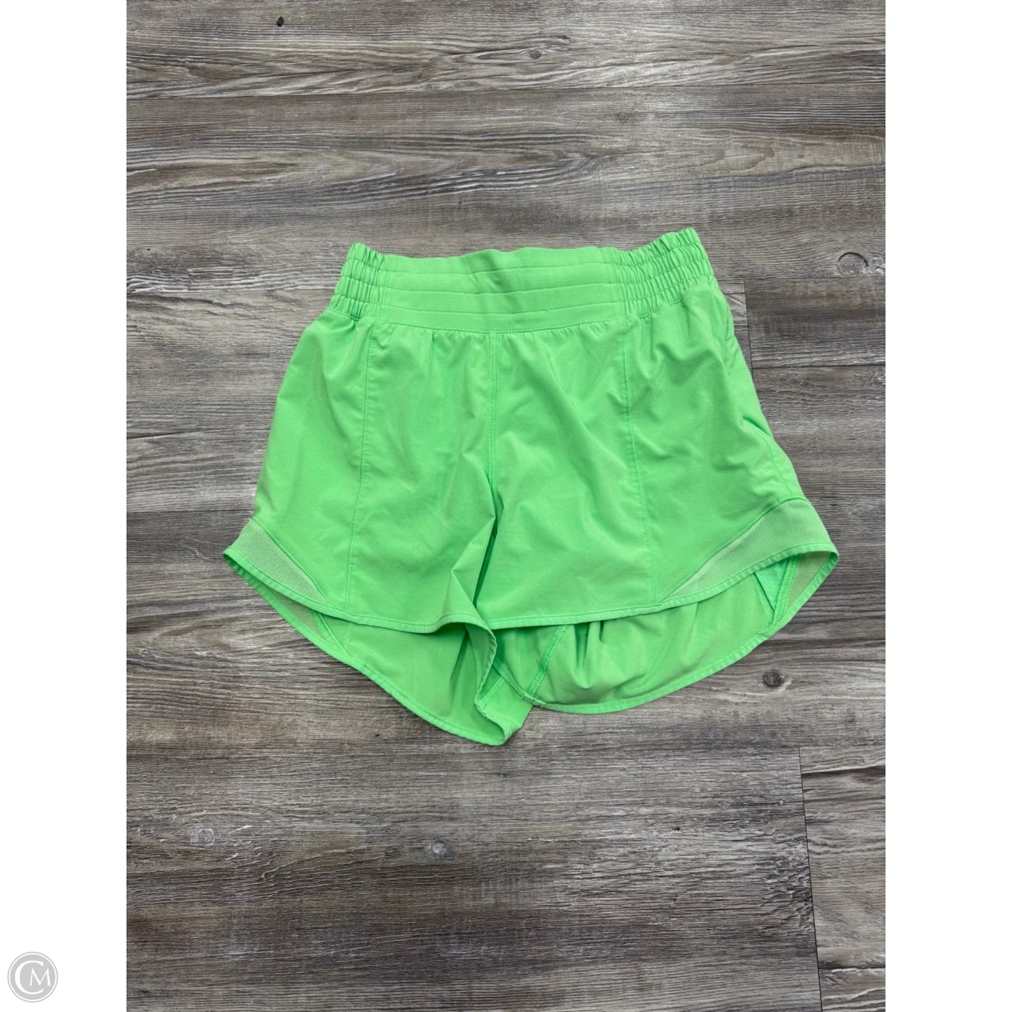 Athletic Shorts By Lululemon In Green, Size: 4