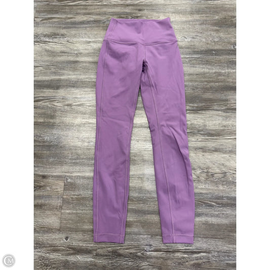 Athletic Leggings By Lululemon In Purple, Size: 2