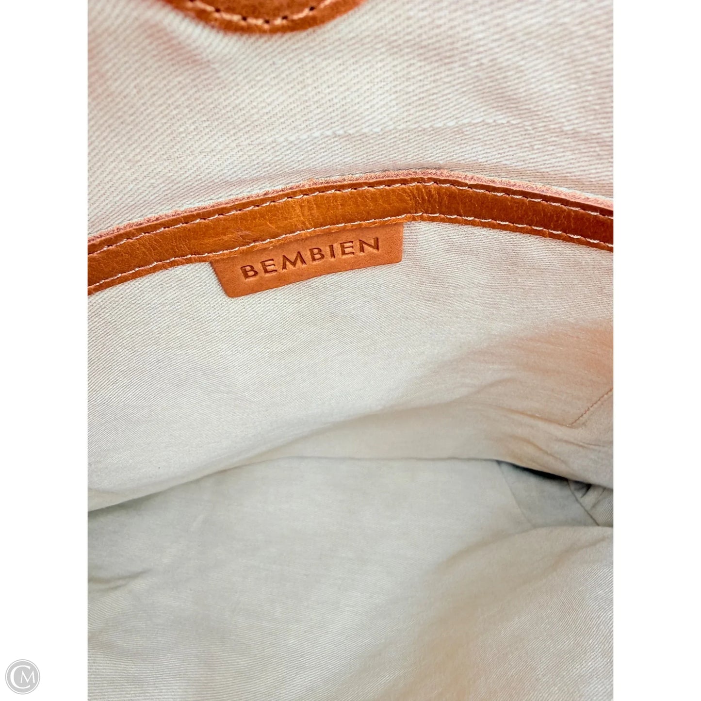 Tote Leather By Bembien, Size: Medium