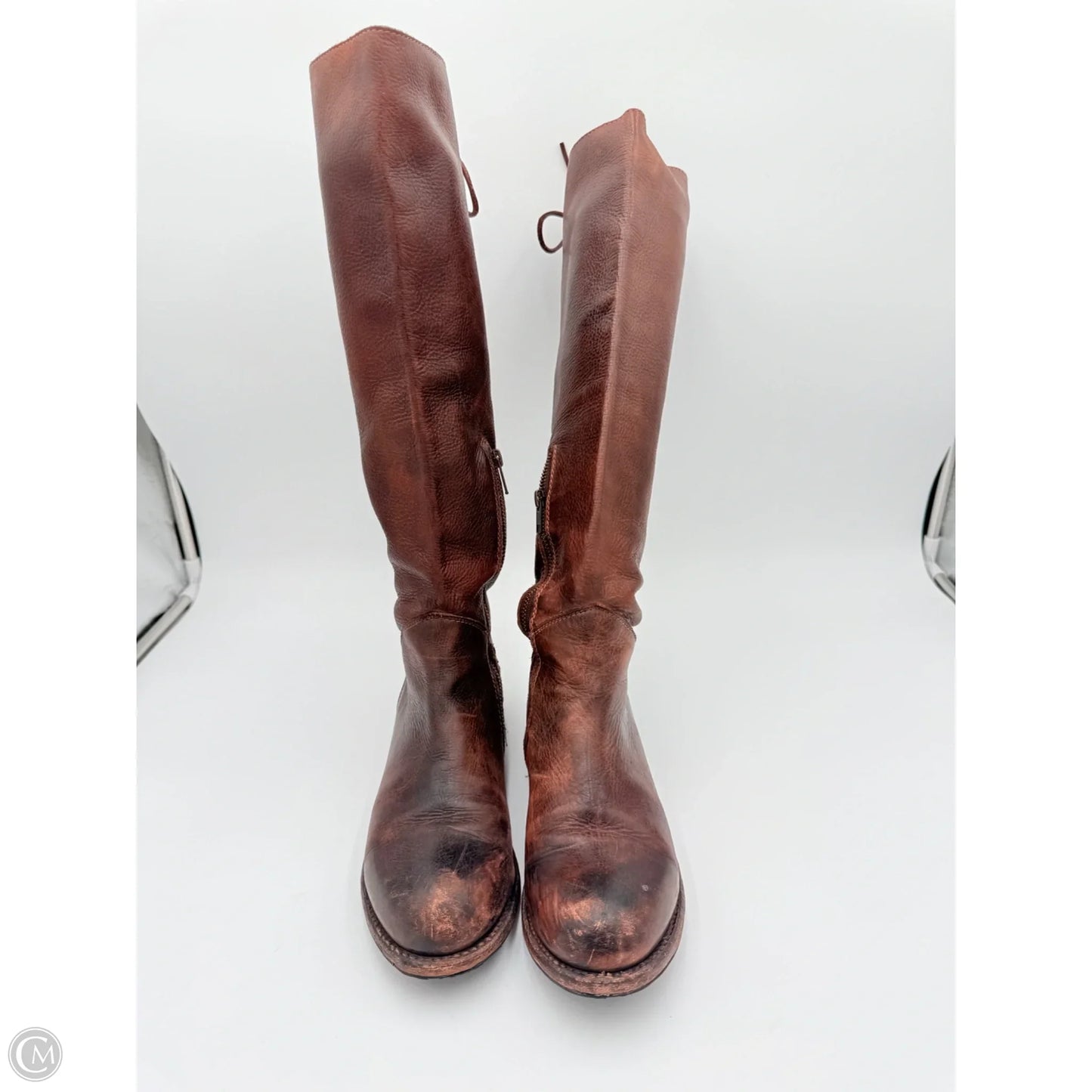 Boots Ankle Flats By Bed Stu In Brown, Size: 9.5