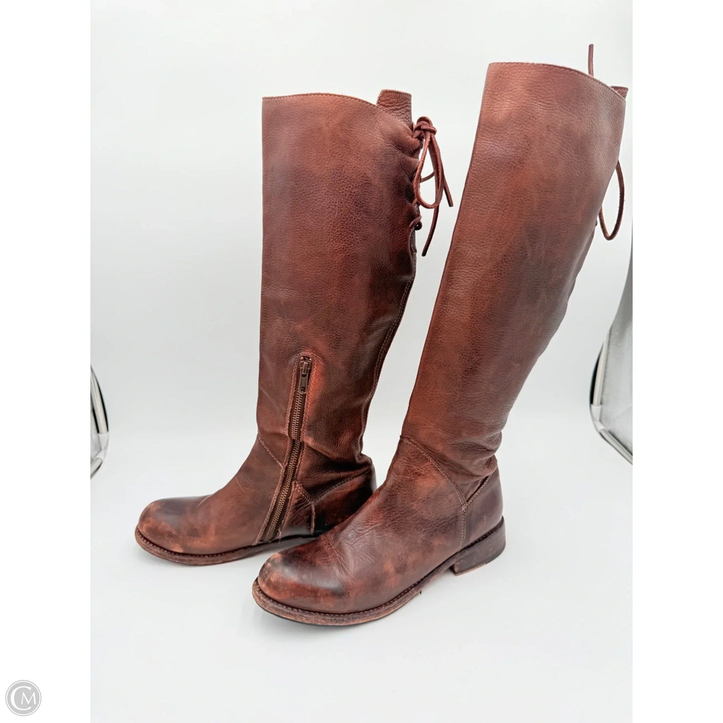 Boots Ankle Flats By Bed Stu In Brown, Size: 9.5