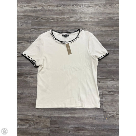 Top Short Sleeve By J. Crew In White, Size: Xl