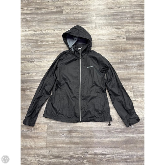 Jacket Windbreaker By Columbia In Black, Size: M