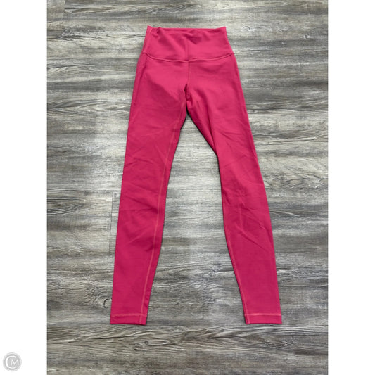 Athletic Leggings By Lululemon In Pink, Size: 4