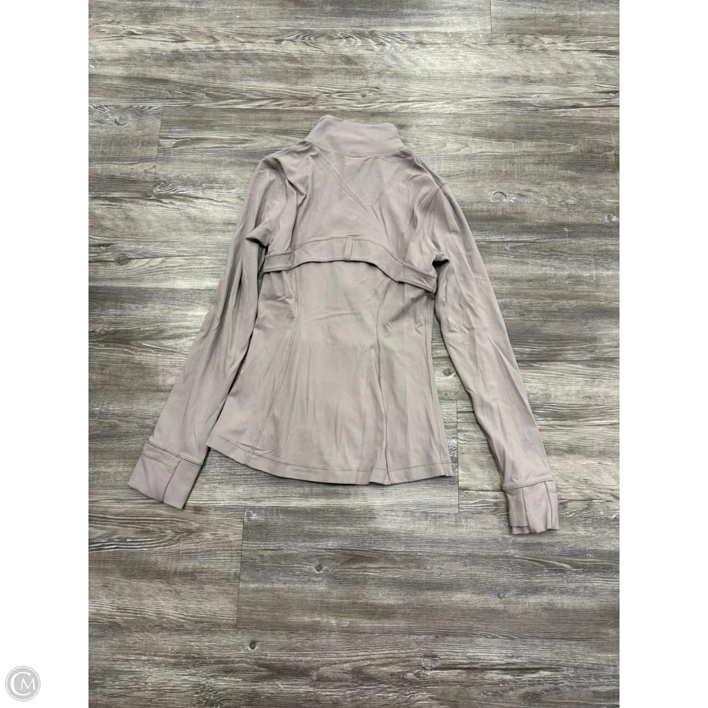 Athletic Jacket By Lululemon In Grey, Size: 6