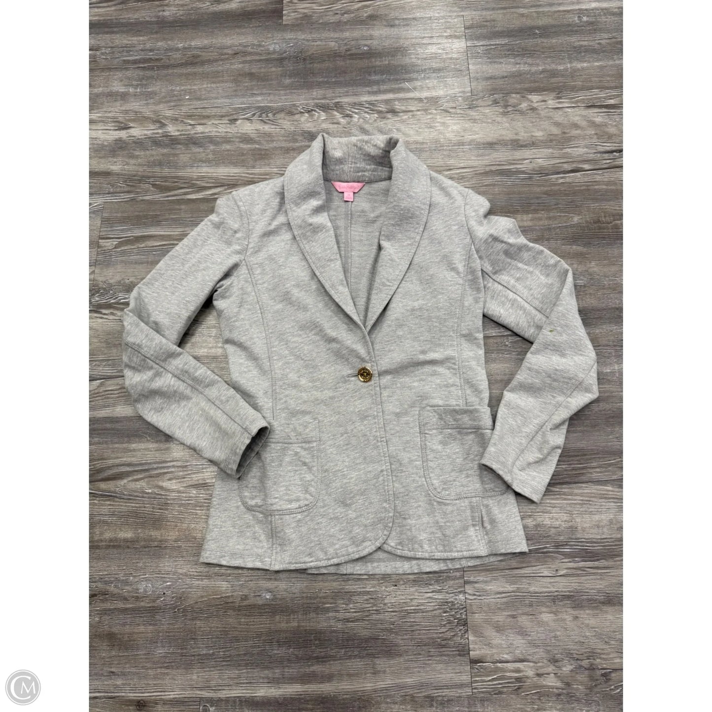 Blazer Designer By Lilly Pulitzer In Grey, Size: Xs