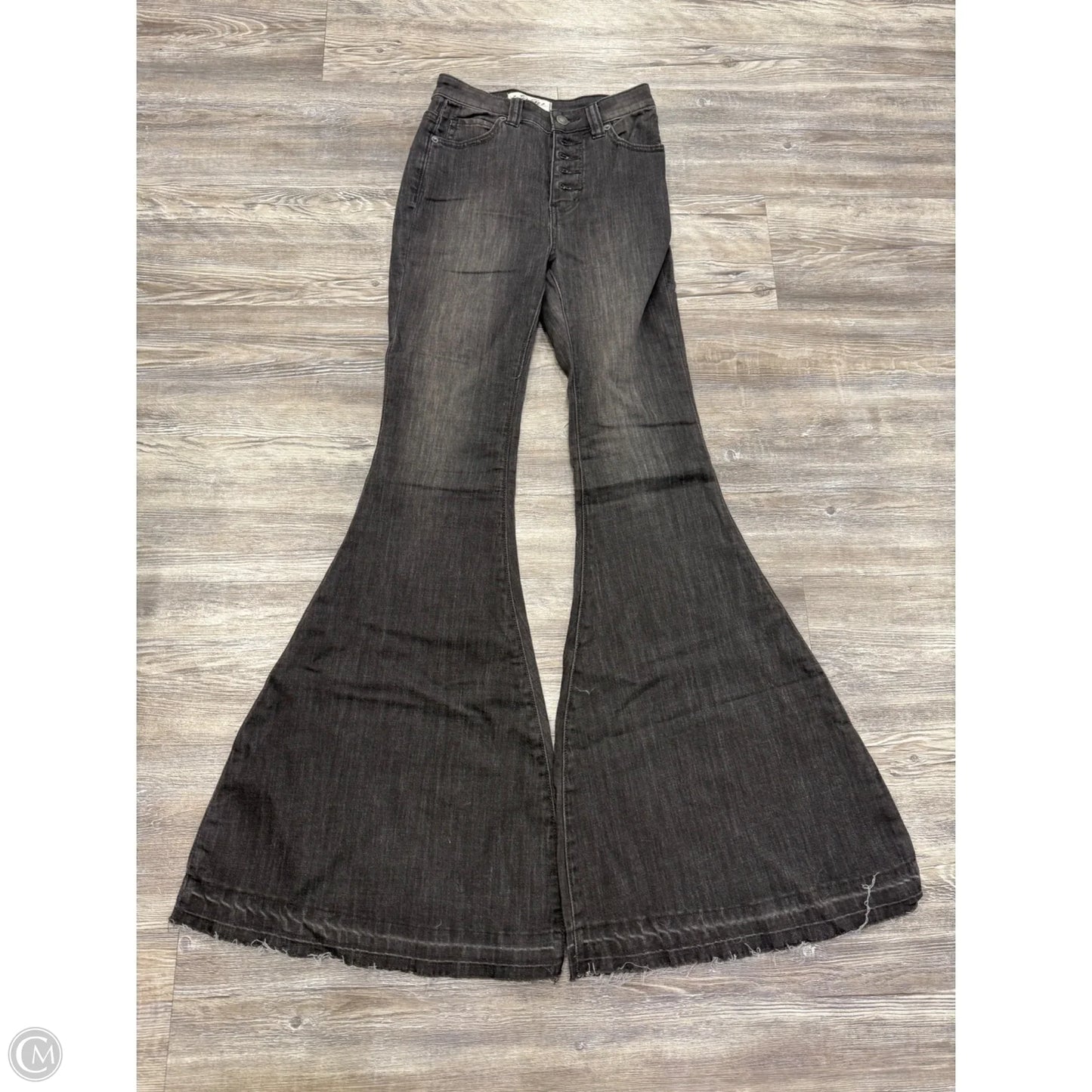 Jeans Flared By We The Free In Black Denim, Size: 0