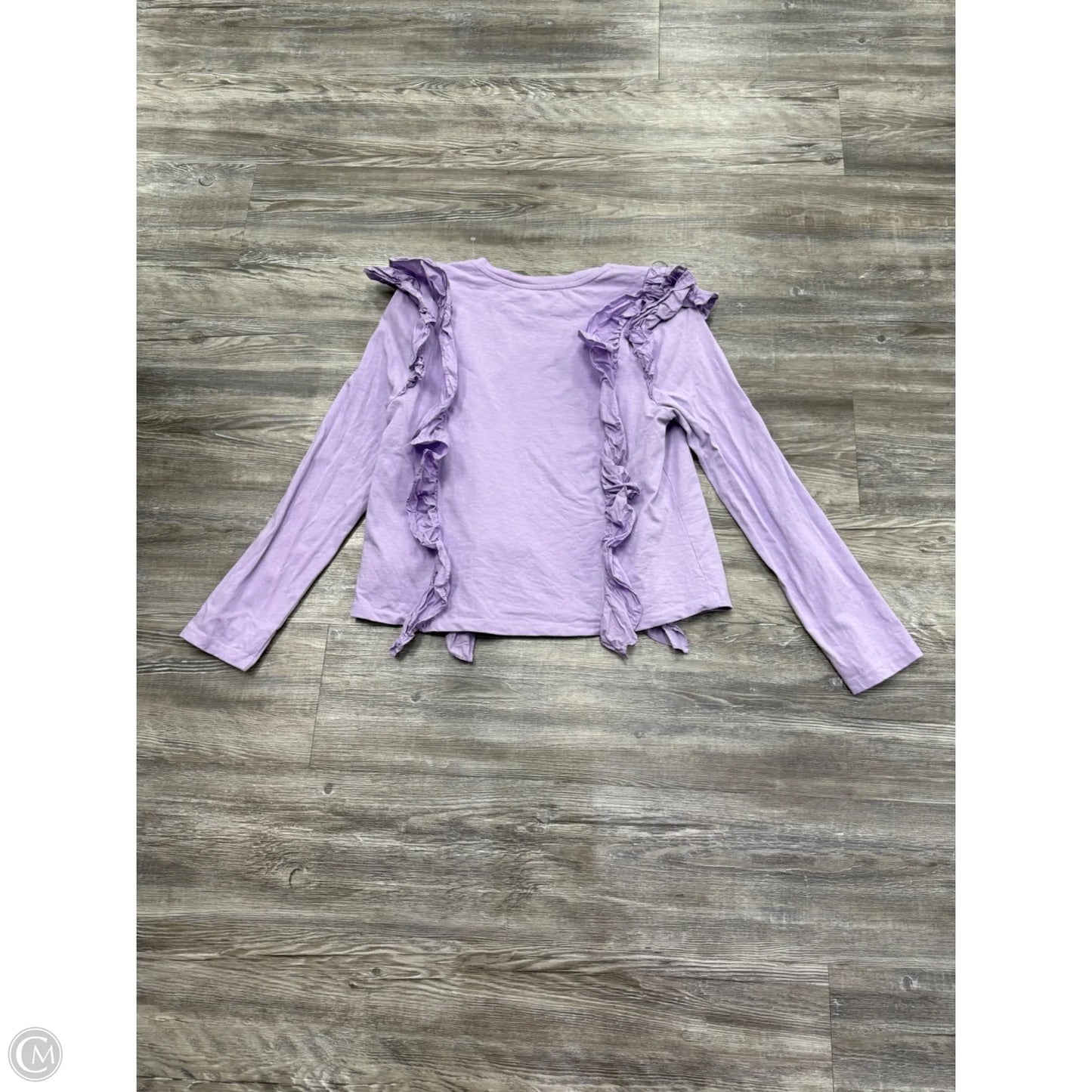 Top Long Sleeve By English Factory In Purple, Size: L