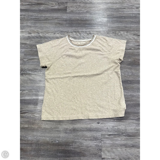 Top Short Sleeve By Madewell In Tan, Size: Xxl