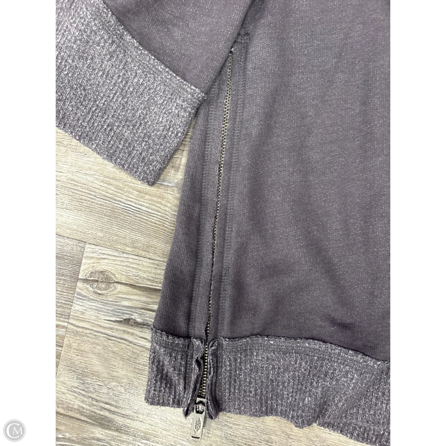 Athletic Top Long Sleeve Crewneck By Free People In Grey, Size: M