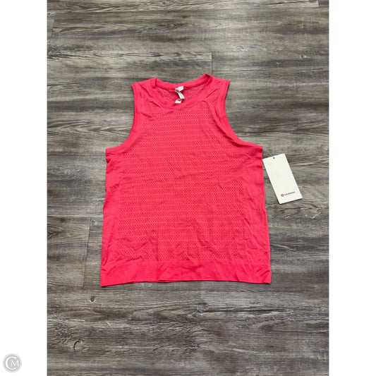 Athletic Tank Top By Lululemon In Pink, Size: 8