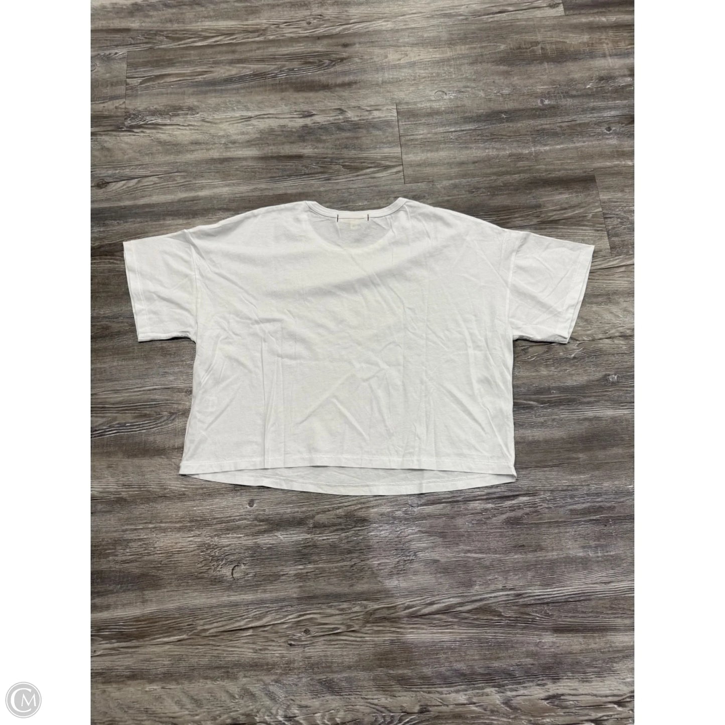 Top Short Sleeve By Amo In White, Size: L