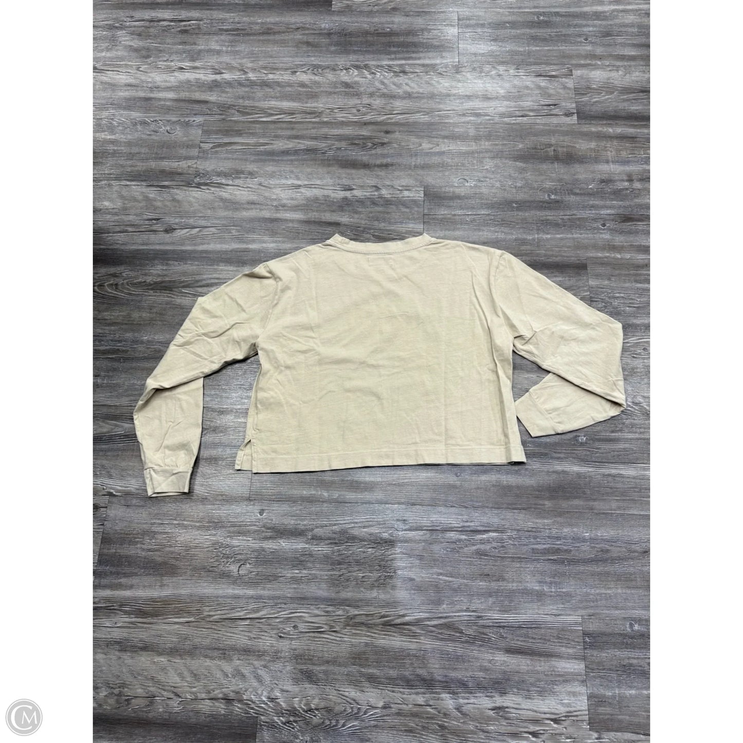 Top Long Sleeve By Rowan In Tan, Size: M