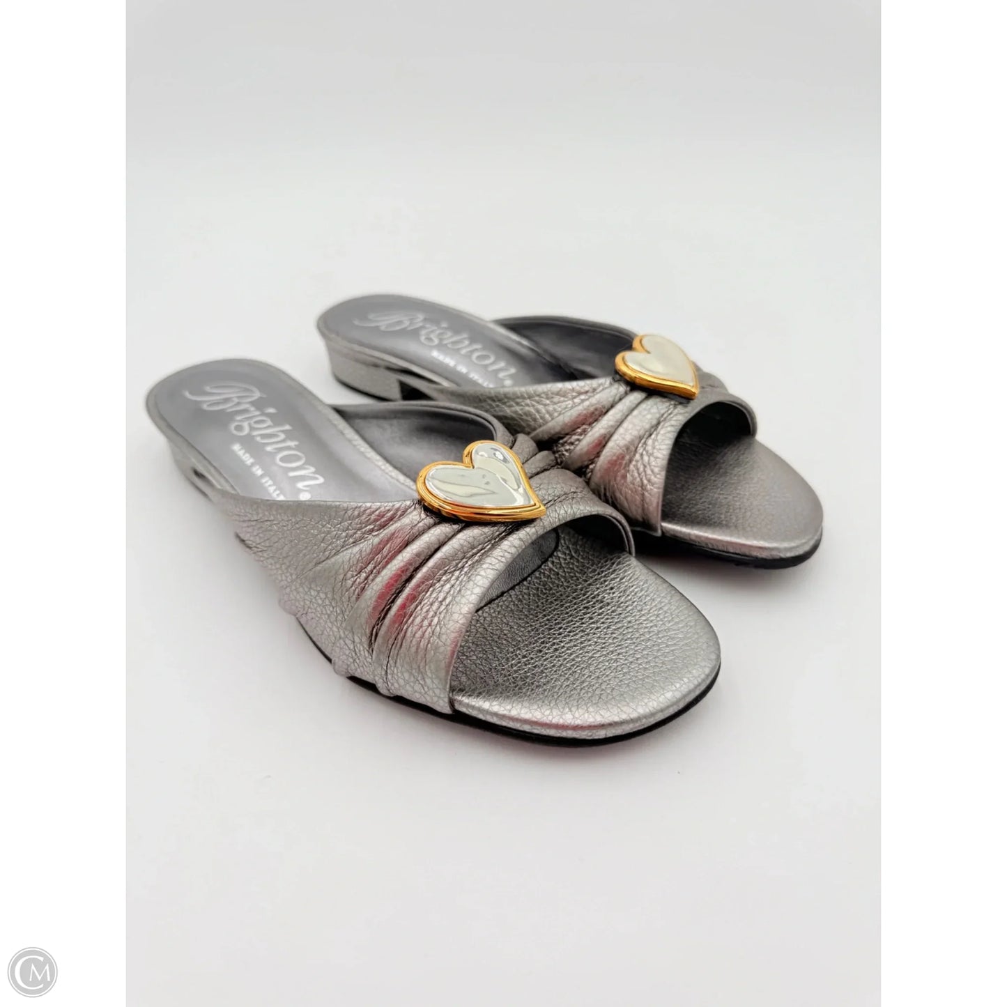 Sandals Flats By Brighton In Silver, Size: 8