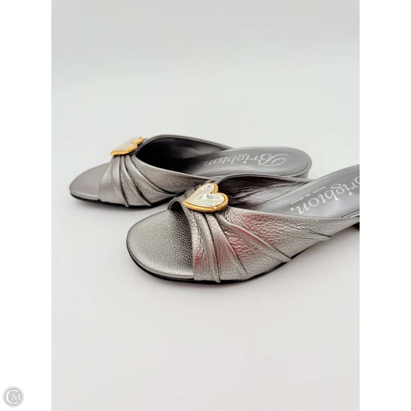 Sandals Flats By Brighton In Silver, Size: 8