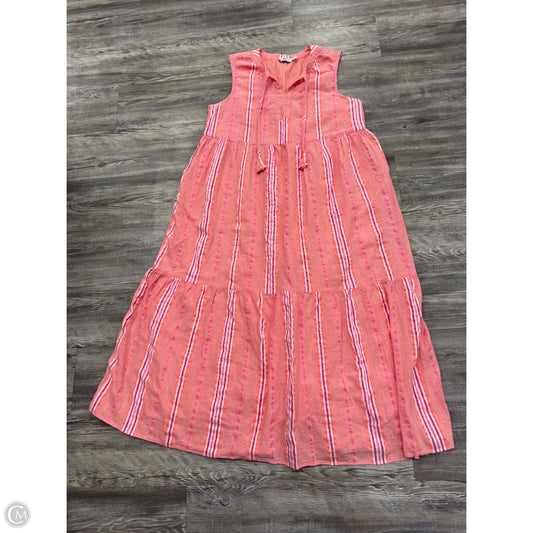 Dress Casual Maxi By Vineyard Vines In Pink, Size: L