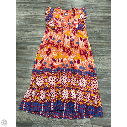 Dress Casual Maxi By Maeve In Coral, Size: Xl