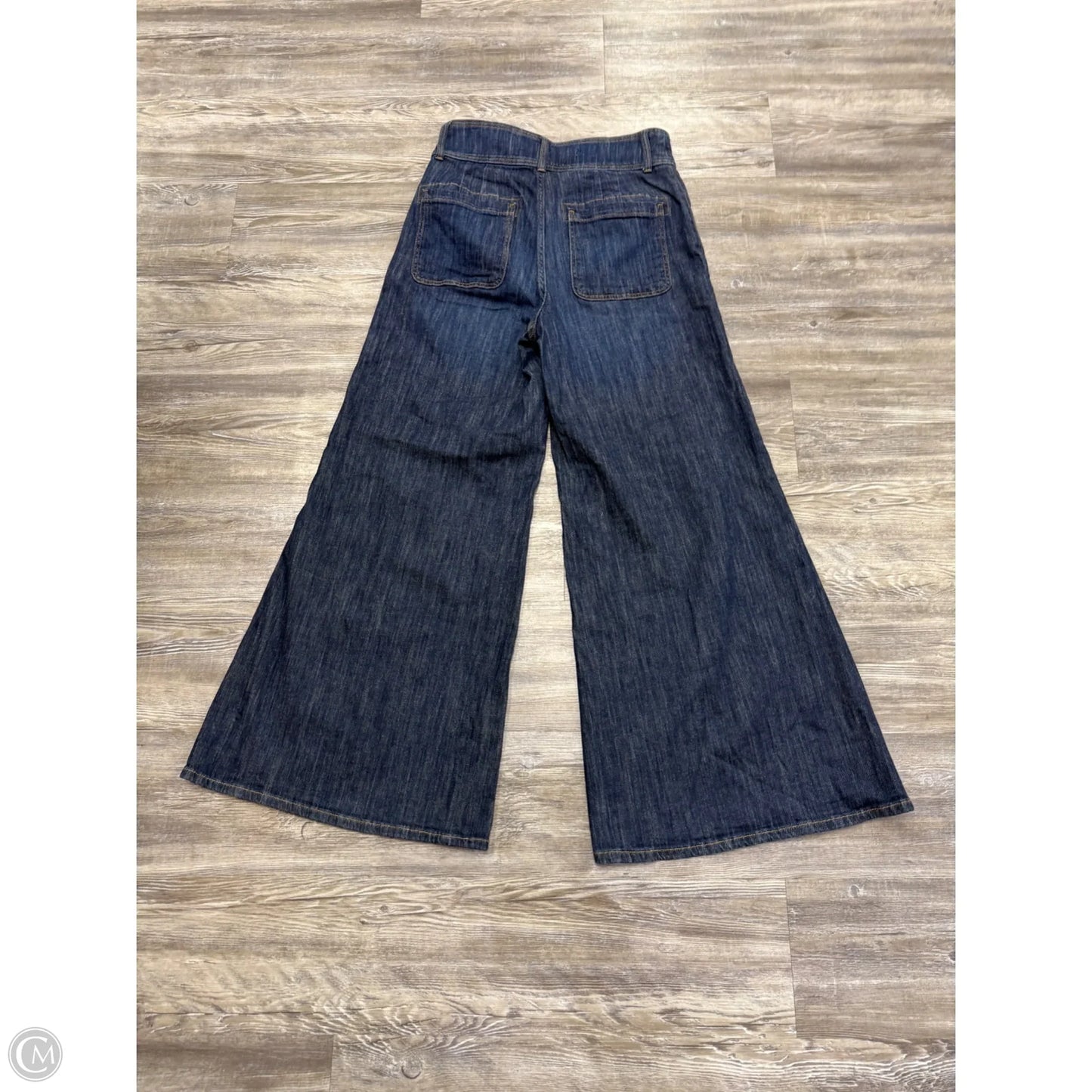 Jeans Flared By Pilcro In Blue Denim, Size: 10