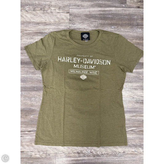 Top Short Sleeve By Harley Davidson In Green, Size: Xxl
