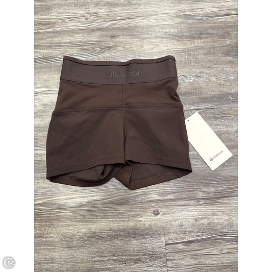 Athletic Shorts By Lululemon In Brown, Size: 4
