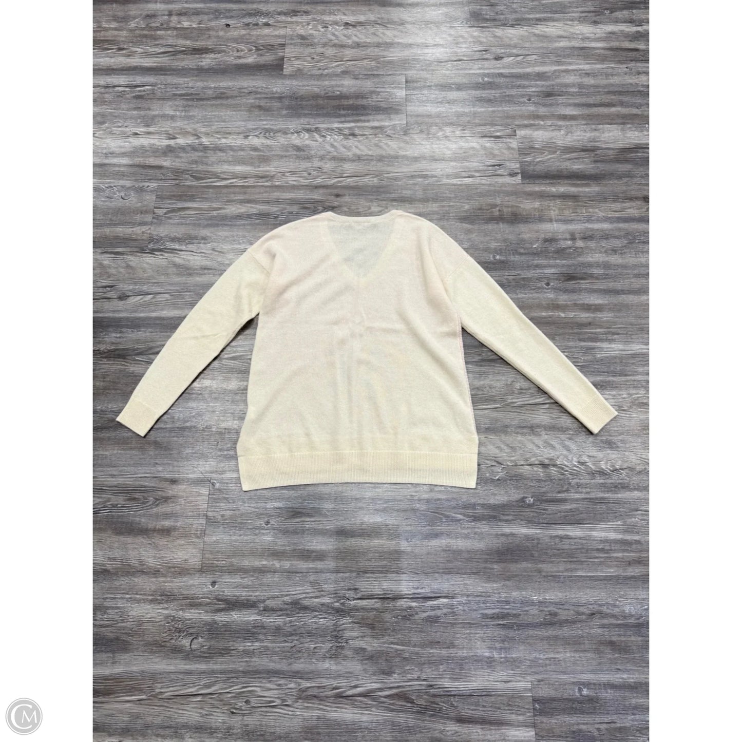 Sweater Cashmere By Vince In Cream & Pink, Size: Xs