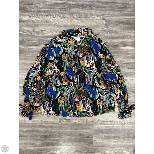 Top Long Sleeve By Anthropologie In Multi-colored, Size: 20