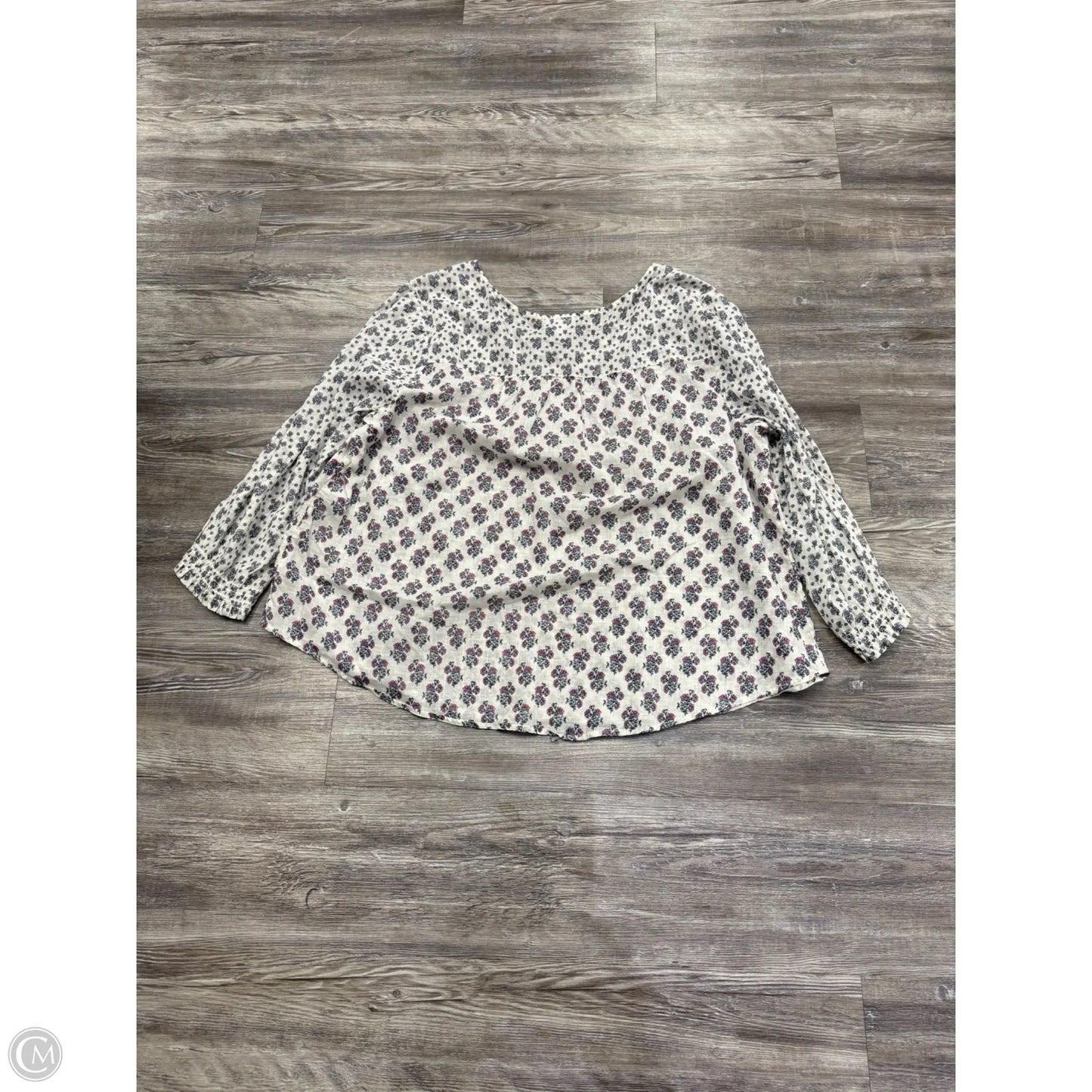 Top Long Sleeve By J. Jill In White, Size: 2x