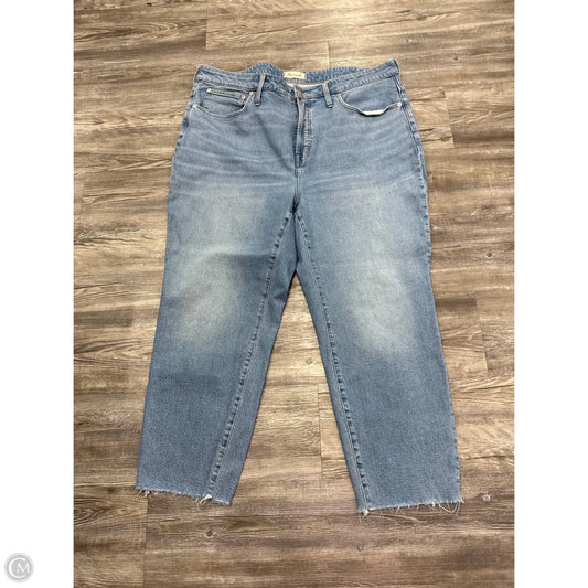 Jeans Straight By Madewell In Blue Denim, Size: 20