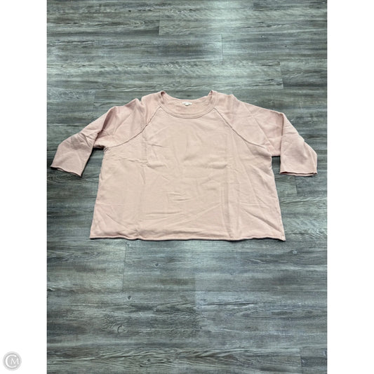Sweatshirt Crewneck By Eileen Fisher In Pink, Size: 2x