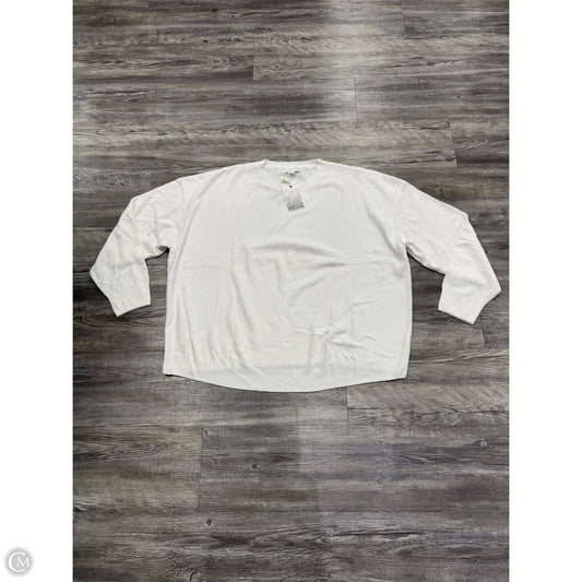 Sweater By Barefoot Dreams In White, Size: 1x